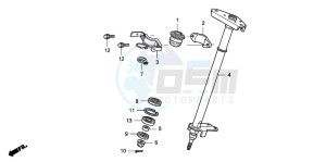 TRX400EX SPORTRAX 400EX drawing STEERING SHAFT