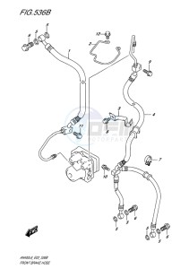 AN400 ABS BURGMAN EU-UK drawing FRONT BRAKE HOSE