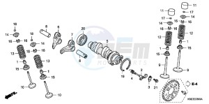 CRF150RBC drawing CAMSHAFT/ VALVE