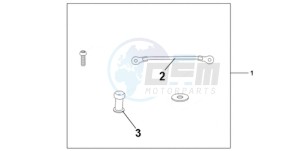 CBR1000RAA Australia - (U / ABS) drawing TANK BAG ATT KIT