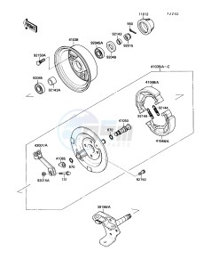 KLF 220 A [BAYOU 220] (A1-A4) [BAYOU 220] drawing FRONT HUB