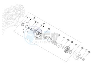 LX 150 4T ie Touring drawing Driven pulley