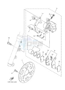 XC115S D'ELIGHT (2EP1 2EP3) drawing FRONT BRAKE CALIPER