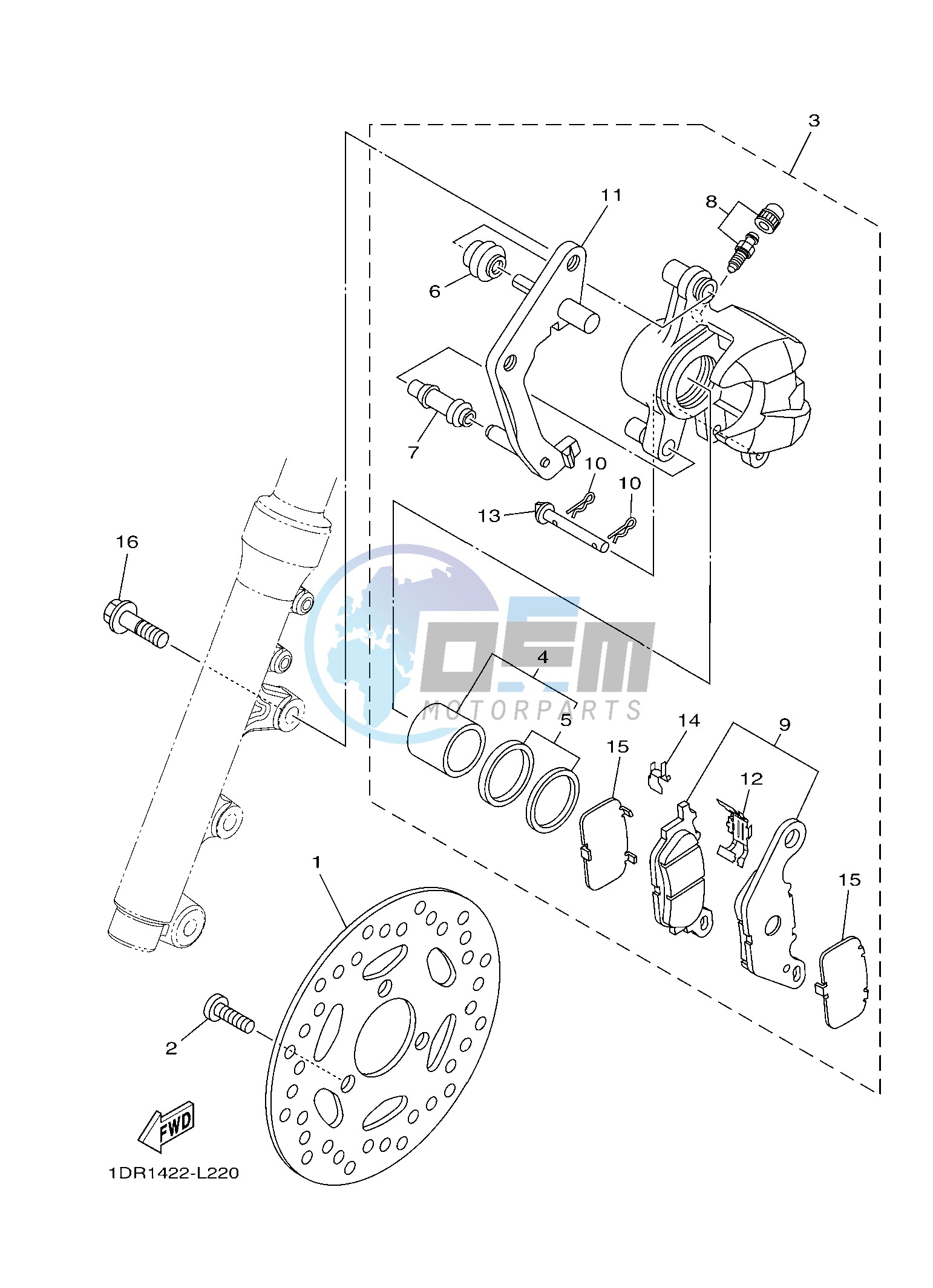 FRONT BRAKE CALIPER