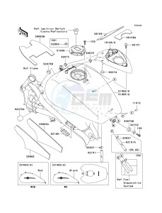 VN 1600 B [VULCAN 1600 MEAN STREAK] (B6F-B8FA) B8F drawing FUEL TANK B8F_B8FA- -