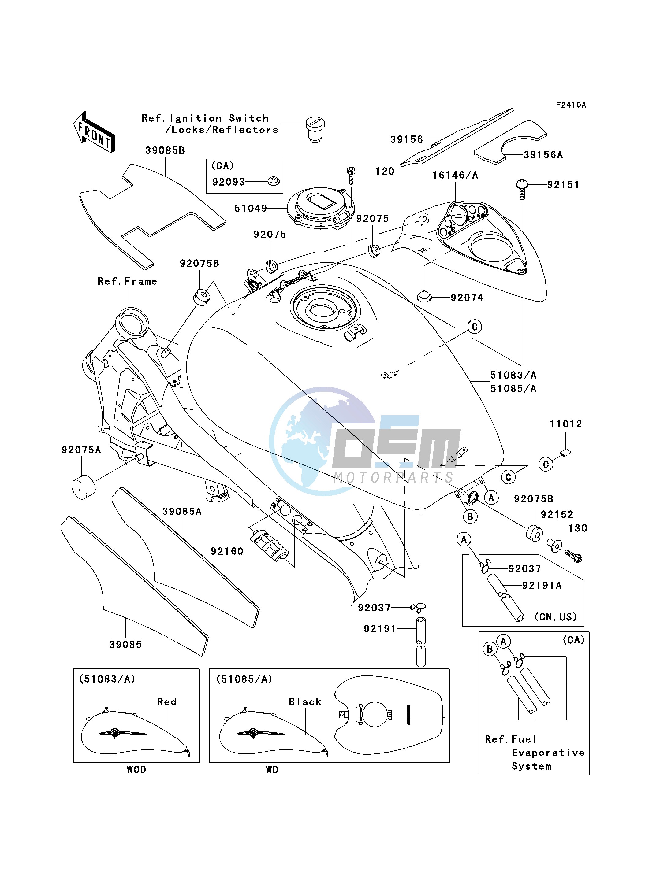 FUEL TANK B8F_B8FA- -