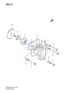 RM-Z450 (E19) drawing WATER PUMP