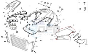 Shiver 750 (AA, JP, K, MAL, T, TW) drawing Central body