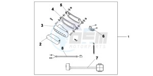 XL1000VAB drawing REAR FOG LIGHT KIT