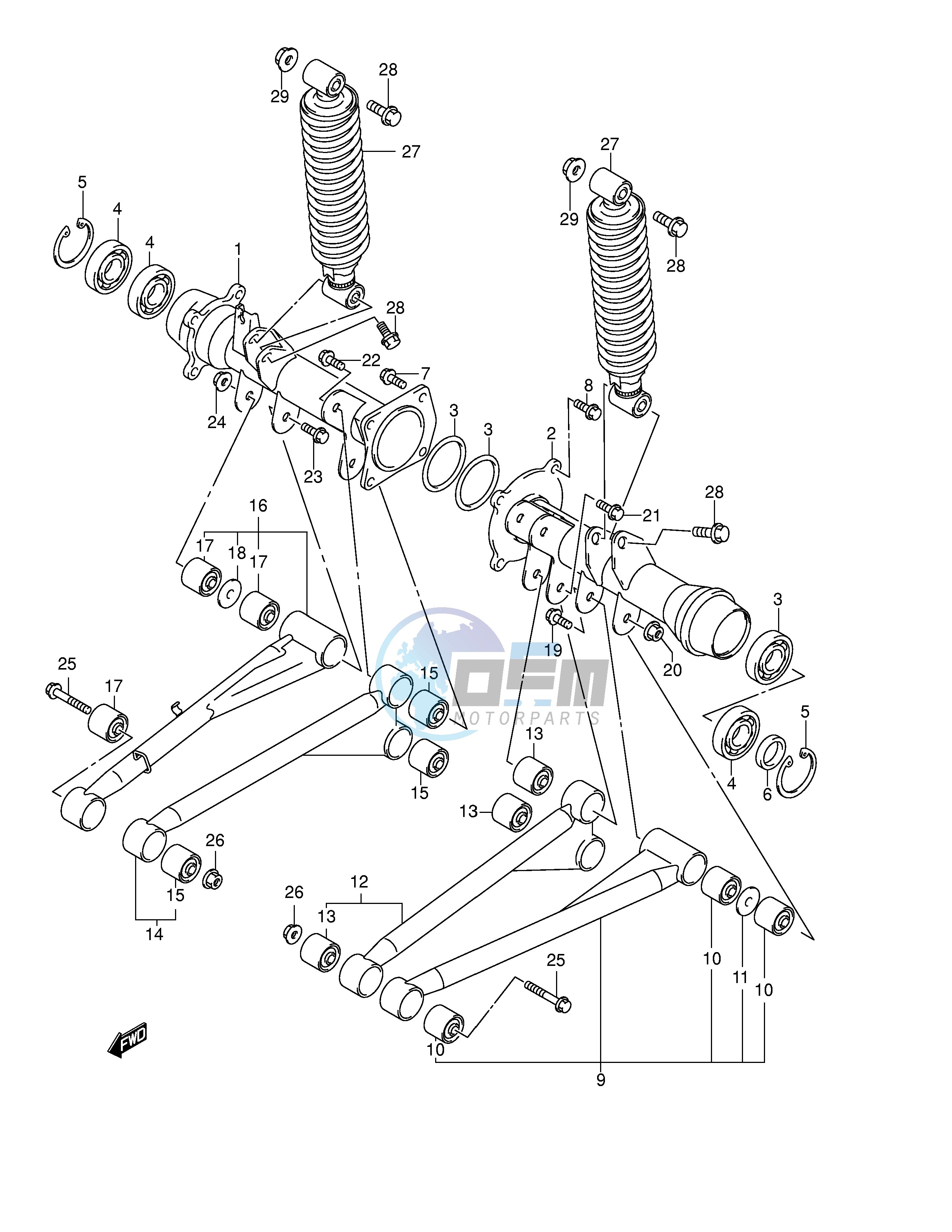 REAR AXLE HOUSING (MODEL K1)