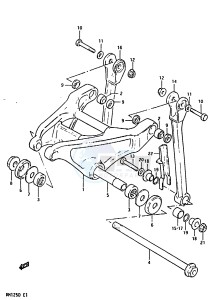 RM125 1983 drawing CUSHION LEVER