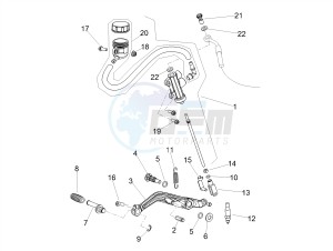 SHIVER 900 E4 ABS (EMEA, LATAM) drawing Rear master cylinder