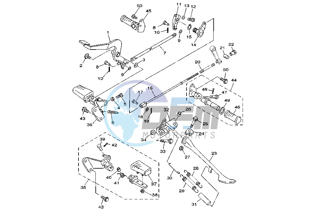 STAND-FOOTREST MY98-00