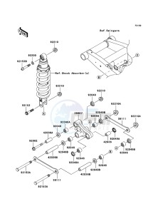 Z750_ABS ZR750M7F GB XX (EU ME A(FRICA) drawing Suspension