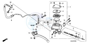 VFR1200FC drawing CLUTCH MASTER CYLINDER