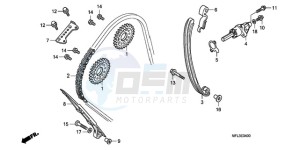 CBR1000RR9 UK - (E / MK) drawing CAM CHAIN/TENSIONER