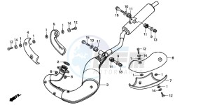 NSR125R drawing EXHAUST MUFFLER