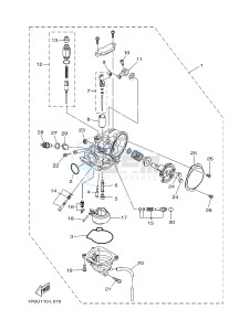 TT-R50E TT-R50 (2CJP) drawing CARBURETOR