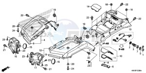 TRX500FE2F TRX500F Europe Direct - (ED) drawing FRONT FENDER