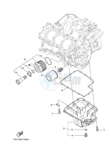 MT09 900 (1RCL 1RCM) drawing OIL CLEANER