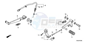 NC700XDD NC700X Dual Cluth ABS 2ED - (2ED) drawing PEDAL