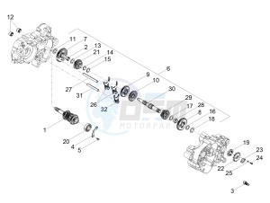 RCR 50 E4 (EMEA) drawing Gear box - Gear assembly