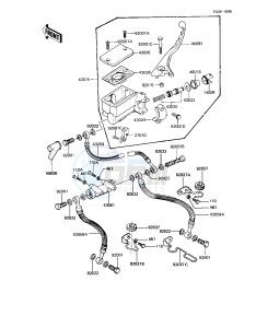 KZ 1100 D [SPECTRE] (D1-D2) [SPECTRE] drawing FRONT MASTER CYLINDER