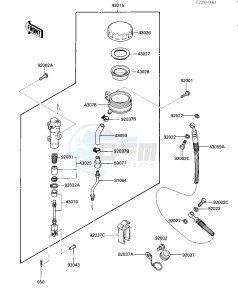 ZX 1000 A [NINJA 1000R] (A1-A2) [NINJA 1000R] drawing REAR MASTER CYLINDER