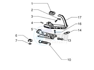 PX 150 2T NOABS E3 (EMEA, APAC, LATAM) drawing Control pedals - Levers