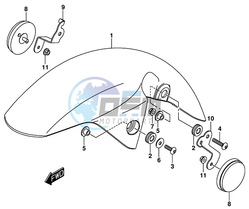 FRONT FENDER (GSX-R125RLX)