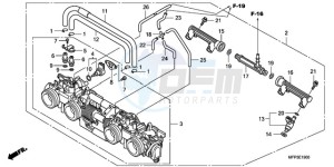 CB1300S9 Australia - (U / BCT MME TWO) drawing THROTTLE BODY