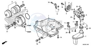 CBR1000RAG CBR1000 - Fireblade ABS Europe Direct - (ED) drawing OIL PAN/ OIL PUMP