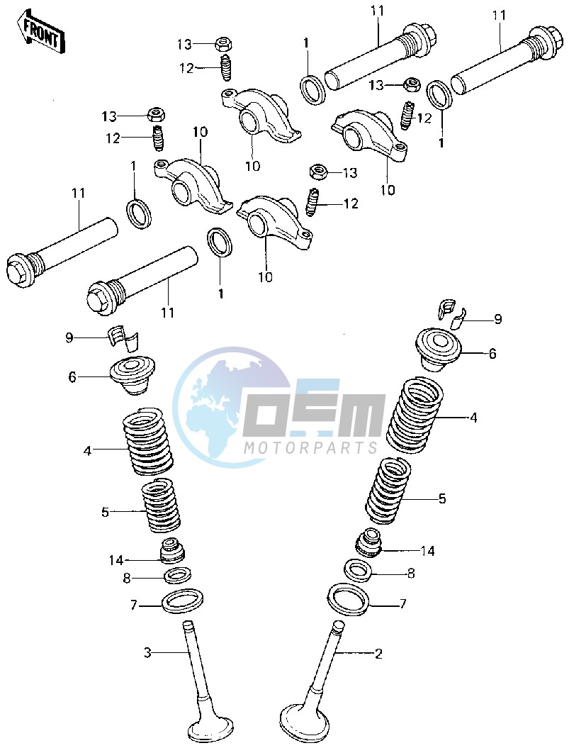 ROCKER ARMS_VALVES -- 80 D1- -