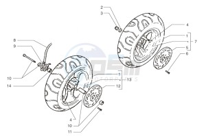 Ark LC Orange-Matt Black 50 drawing Front wheel-Rear wheel