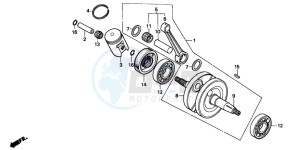 CR80RB drawing CRANKSHAFT/PISTON