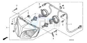 CBF1000A9 Europe Direct - (ED) drawing HEADLIGHT