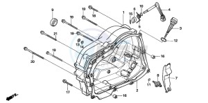 CRF100F drawing RIGHT CRANKCASE COVER