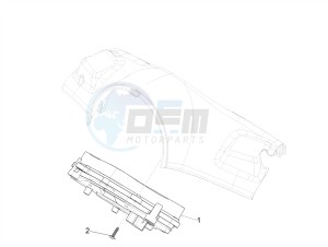 PRIMAVERA 50 4T 3V E4 30 MPH NOABS 30 Mph (NAFTA) drawing Meter combination - Cruscotto