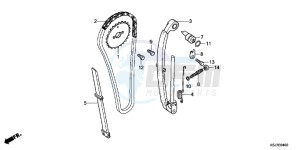 CRF100FC drawing CAM CHAIN