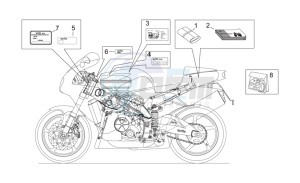 RSV 2 1000 SP drawing Decal and plate set