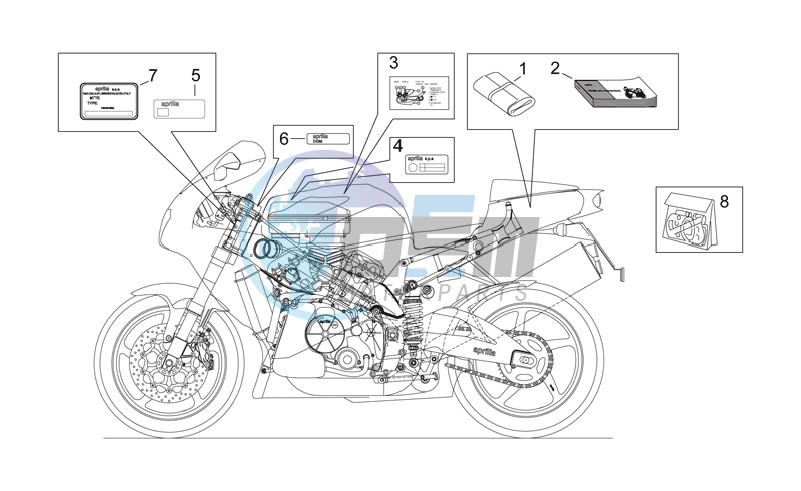 Decal and plate set