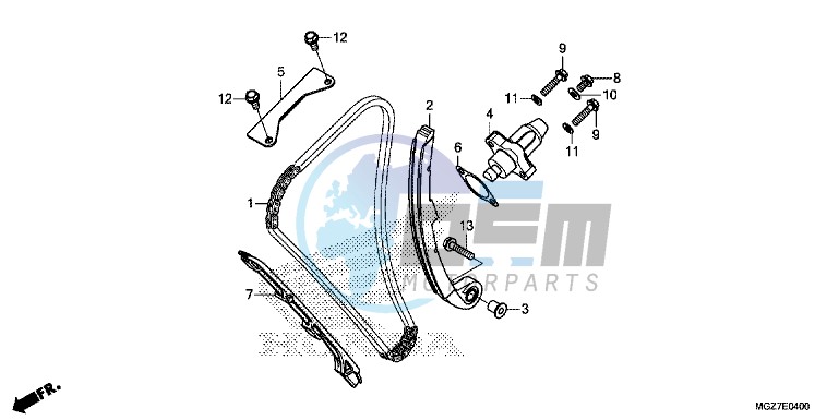 CAM CHAIN/ TENSIONER