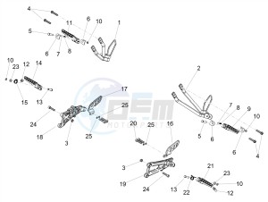 RS 50 RS4 50 2T E4 (APAC, EMEA) drawing Foot rests