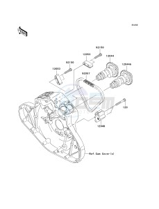 VN 2000 J [VULCAN 2000 CLASSIC LT] (8F-9F) 0J9F drawing CAMSHAFT-- S- -_TENSIONER