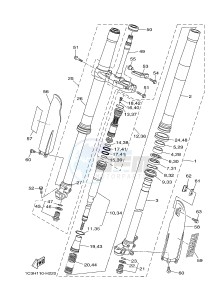 YZ125 (1SR9 1SRA 1SRB 1SRC 1SRC) drawing FRONT FORK