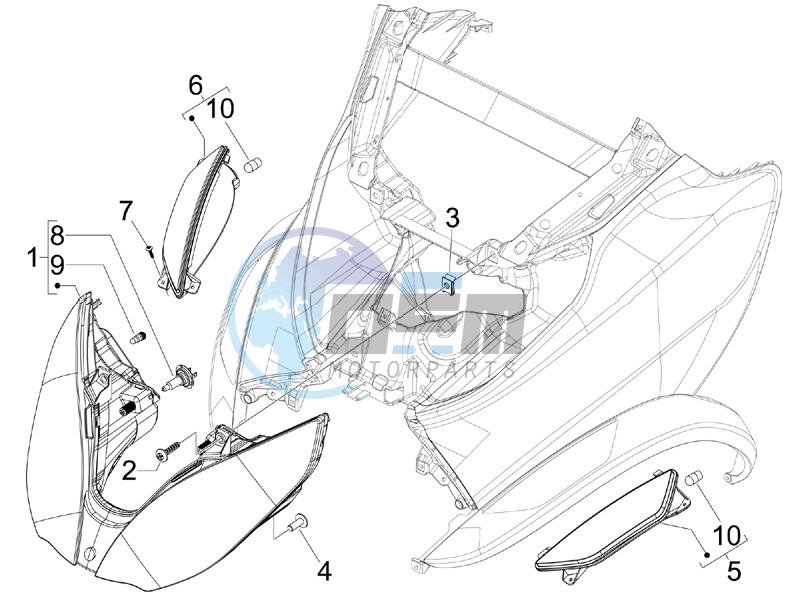 Head lamp - Turn signal lamps