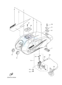 YB125 (2CS1) drawing FUEL TANK