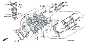 ST13009 France - (F / CMF MME) drawing LEFT CYLINDER HEAD