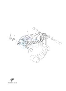 MTM850 MTM-850 XSR900 ABARTH (B90N) drawing REAR SUSPENSION