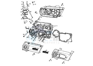 VARIANT REVOLUTION - 50 cc drawing CRANKCASE-COVER